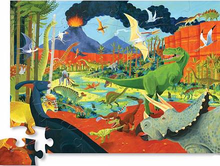 Пазл – Земля динозавров. 36 деталей 
